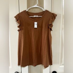 Maurices Flutter Sleeve Tank Top, NEW, size XL